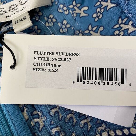 Sea New York Fernanda Tile Print Flutter Sleeve Dress - Picture 9 of 15